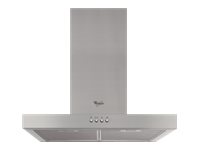 Whirlpool AKR 558/3 IX - Kåpa - skorsten, plan - bredd: 59.8 cm - djup: 45 cm - utsug och återcirkulering (med extra utsugssats) - rostfritt stål