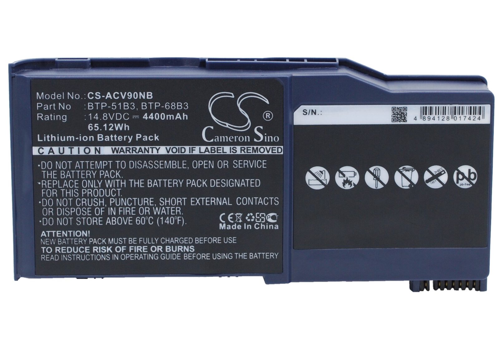 Batteri till Bärbar dator, laptop för Acer Wistron AJ V90, bild 4