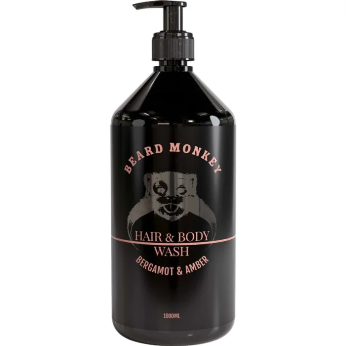 Beard Monkey Hair & Body Bergamot & Amber 1000 ml