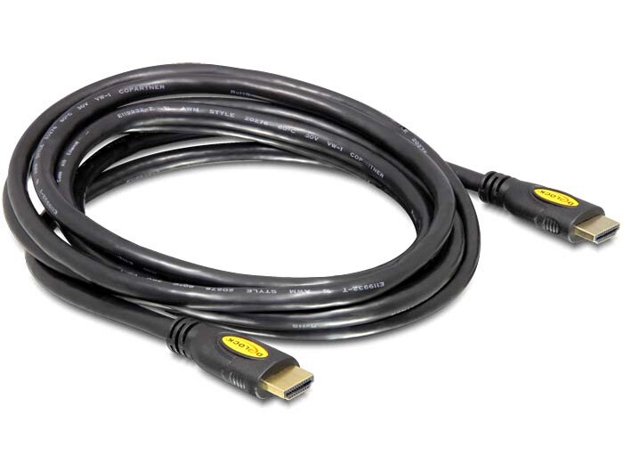 Delock HDMI-kabel med hög hastighet och Ethernet 4K, 2 m, bild 2