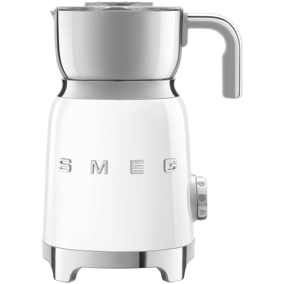 Smeg 50''s Style MFF11WHEU Vit, Automatisk mjölkskummare/värmare, Vit, Rostfritt stål, 250 ml, 0,6 l, Varm & Cold