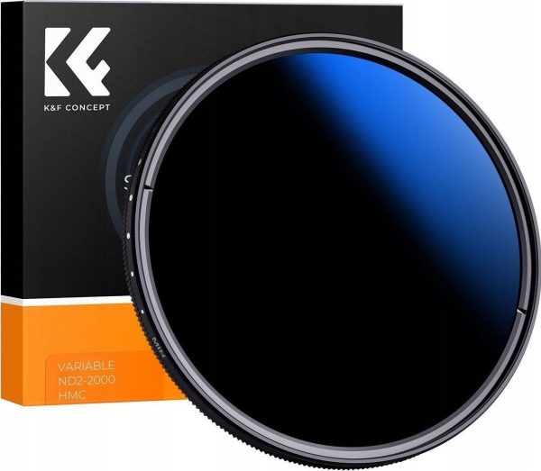 K&F CONCEPT filter KF 67 mm Fader grå justerbar Nano-C ND2-ND2000 / KF01.2444