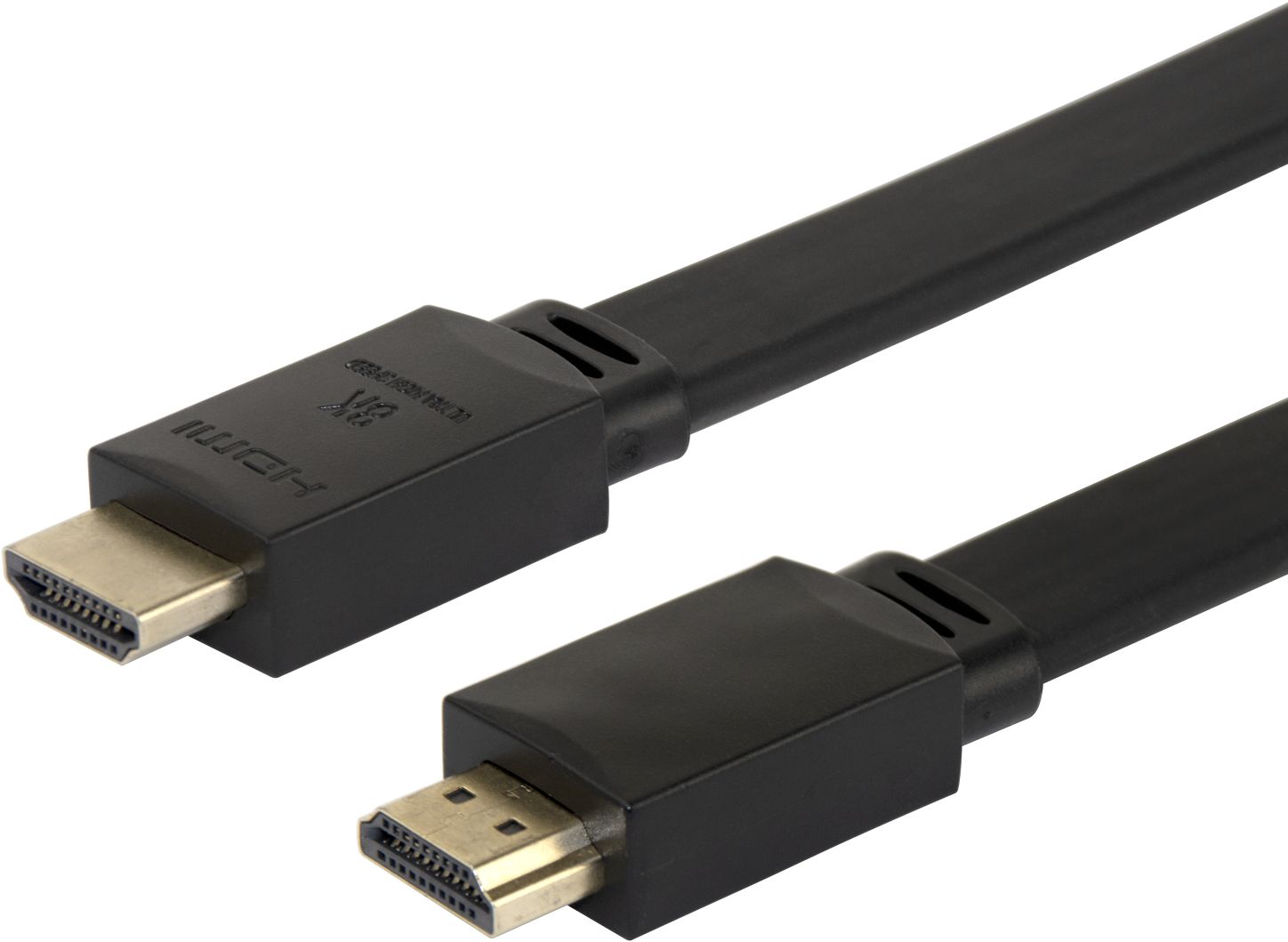 DELTACO Platt HDMI-kabel 2.1 ha-ha, Svart 5 m, bild 3
