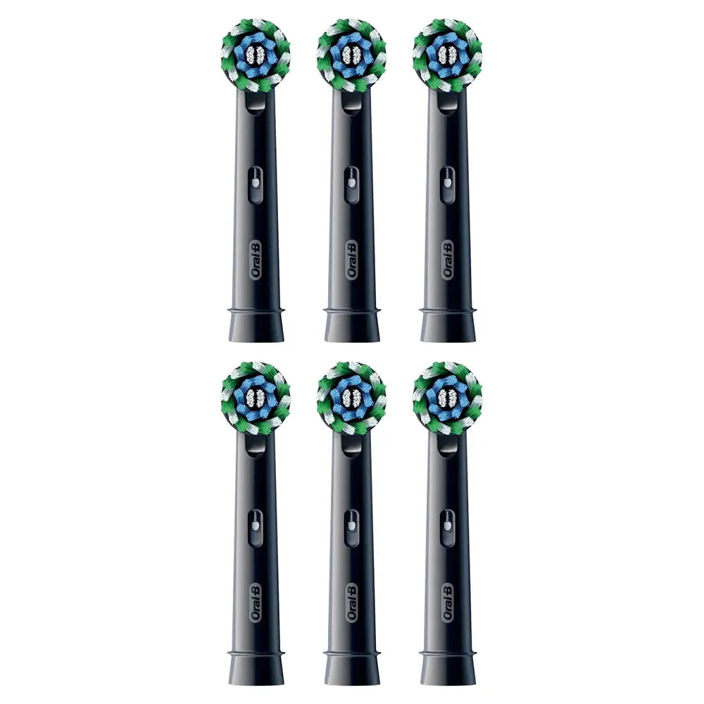 Oral-B Pro Cross Action tandborsthuvuden 6-pack, svart