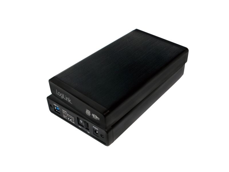 LogiLink UA0284, HDD-hölje, 3.5, SATA, 5 Gbit/s, USB-anslutning, Svart