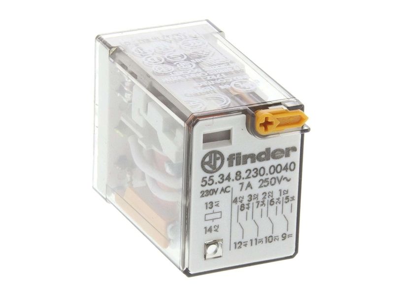 Plug relä Industrial S55.34, 4P, 7A, 230V AC