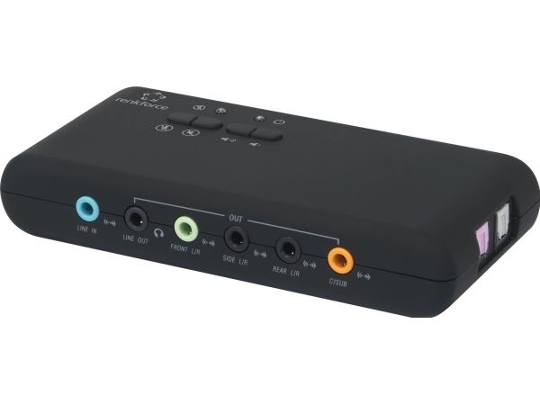Renkforce RF-4355800 USB-ljudkort 7.1 kanaler