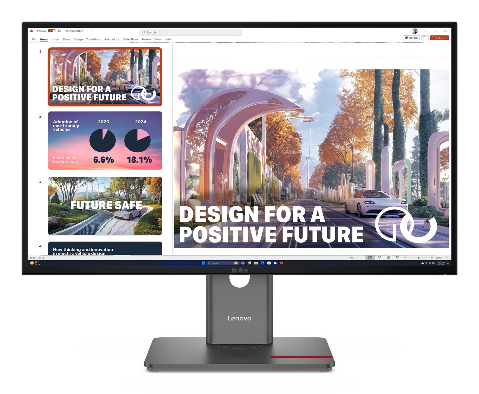 Lenovo ThinkVision 27" P27QD IPS QHD 120 Hz, bild 4