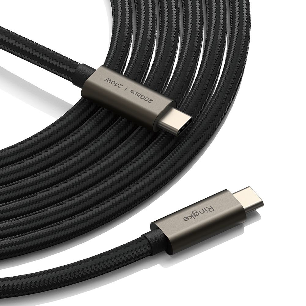Ringke USB-C 3.2 Gen. PD240W Kabel 200cm - Svart, bild 3