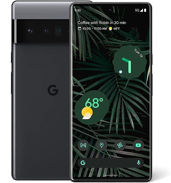 Google Pixel 6 Pro 5G 128 GB, 6.7", IP68, Dual SIM, Android - Stormy Black, bild 3