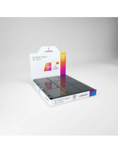 Gamegenic Sideload 18-Pocket Pages Black (50 Pages)
