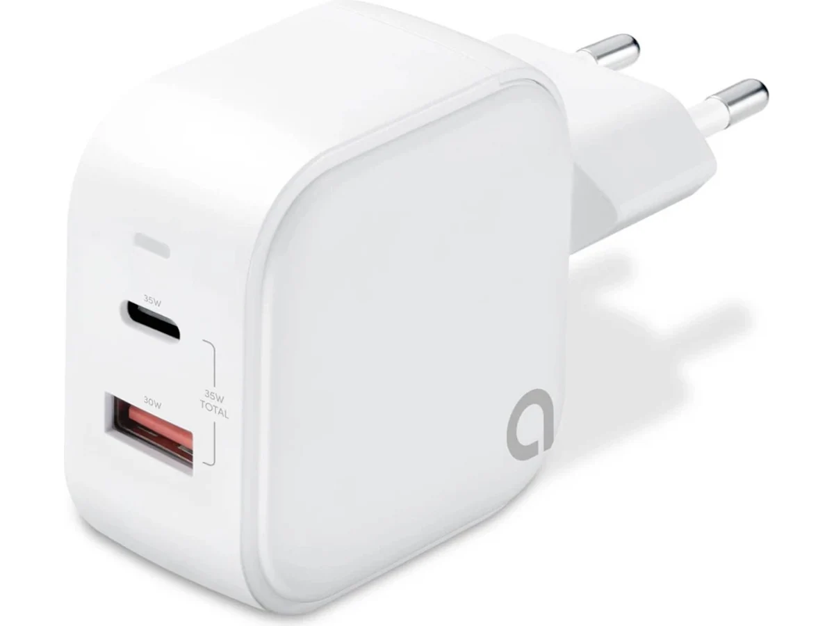 Andersson WLC-G2200 - Strömadapter PD 35W USB-A + USB-C - Vit