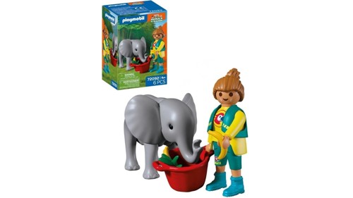 PLAYMOBIL - Zoo: Baby Elephant and Zookeeper (72092), bild 3