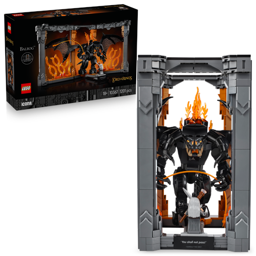 LEGO Icons Sagan om ringen: bokstöd med Balrog 10367