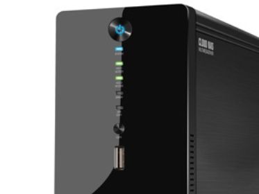 Fantec CL-35B2 NAS-server 2-fack RAID 0/1, 2x 3,5 SATA, Gigabit Ethernet, svart