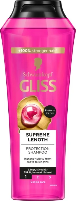 Schwarzkopf Gliss Protection Shampoo Supreme Length For Long Hair 250 ml