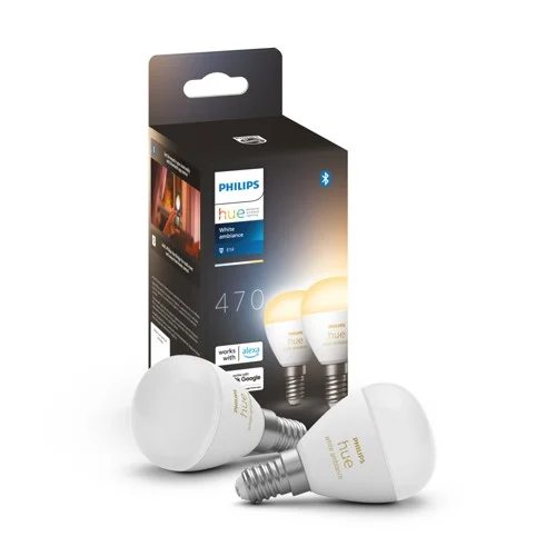Philips Hue WA Luster smart lampa 5.1W E14 2-pack