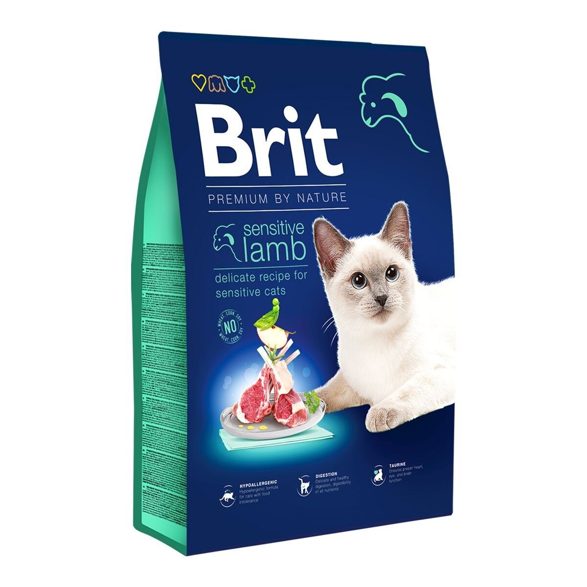 Brit Premium By Nature Cat Sensitive Lamb Torrfoder till Katt 1,5 kg
