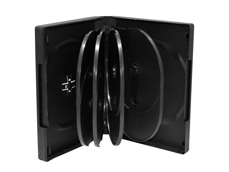 MediaRange BOX35-10, DVD-fodral, 10 diskar, Svart, Plast, 120 mm, RoHS