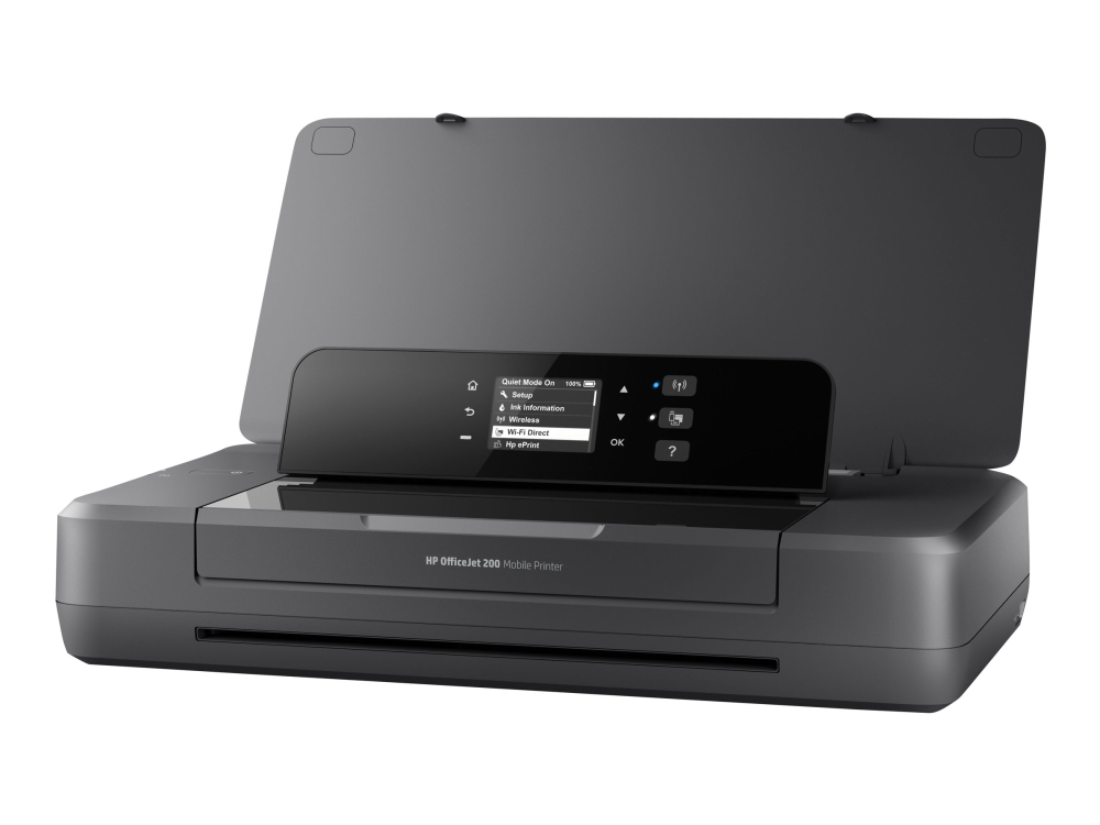 HP OfficeJet 200 mobil skrivare, A4, 1200x1200 dpi, 20/19 ppm, AirPrint, USB/WiFi/Bluetooth, batteridriven (tillval)