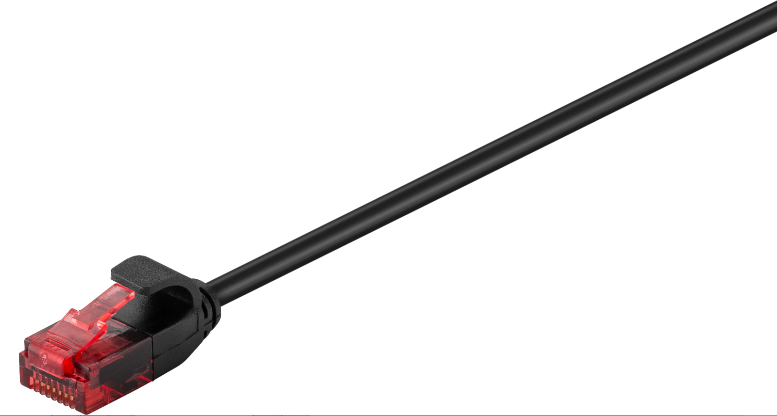 Nätverkskabel MicroConnect oskärmad Cat6, slim, 3,6mm i diameter, 15 meter - Svart, bild 2