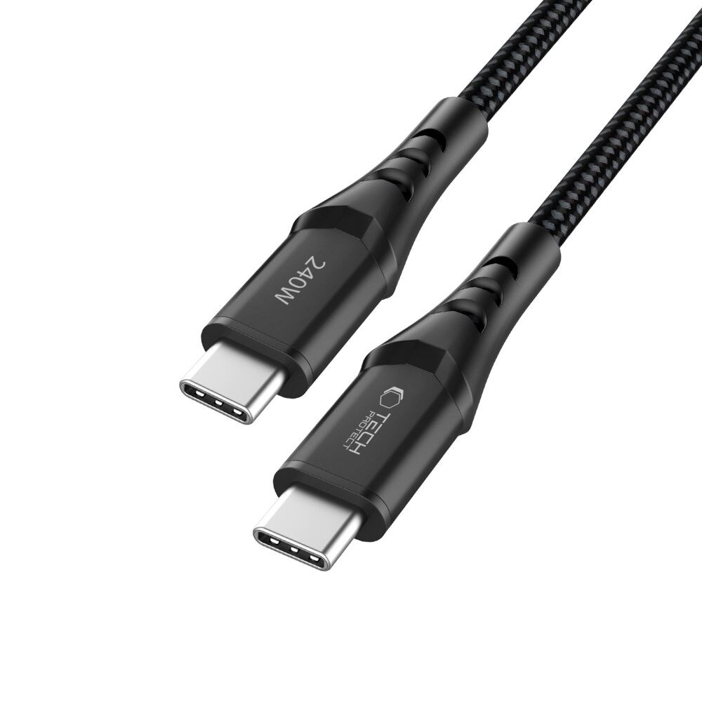 Tech-Protect Ultraboost UB11T USB-C / USB-C PD 240 W / QC3.0-kabel 200 cm – Svart, bild 3