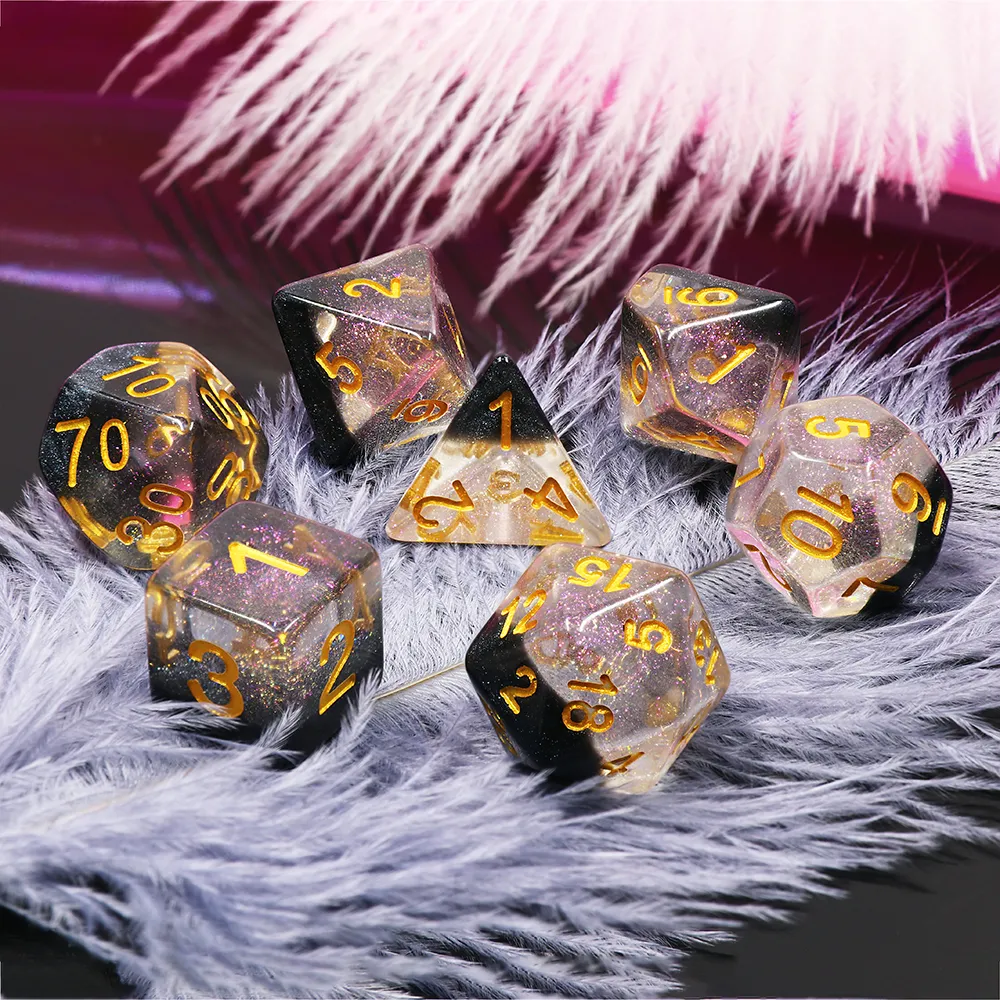 A Role Playing Dice Set: Black Ice