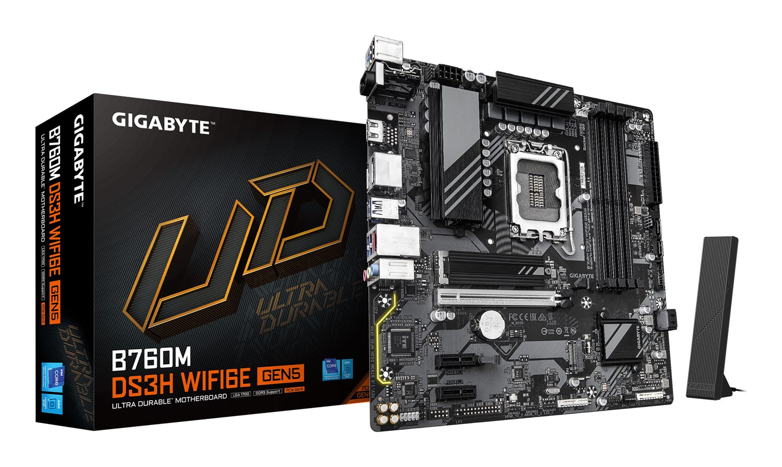 Gigabyte B760M DS3H WIFI6E GEN5 Express mATX LGA1700, bild 3