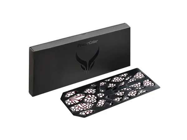 PowerColor SBP-790002, Bakre platta, Gjuten aluminium, Plast, Red Devil RX 7900, 322,4 mm, 119,2 mm, 13,5 mm