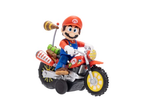 Super Mario Galaxy Movie 2.5in Figure with Pull Back Motorcycle Mario, bild 2