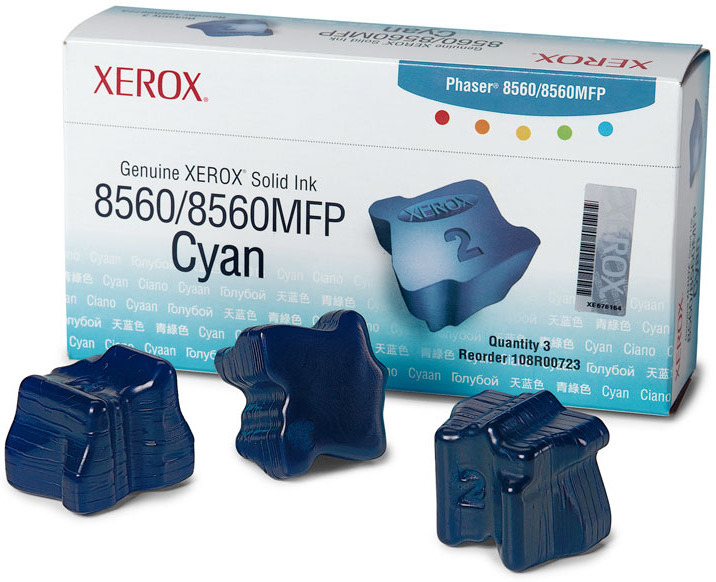 Xerox Phaser 8560 Vax Cyan, 3400 sid, 3 sticks, bild 3