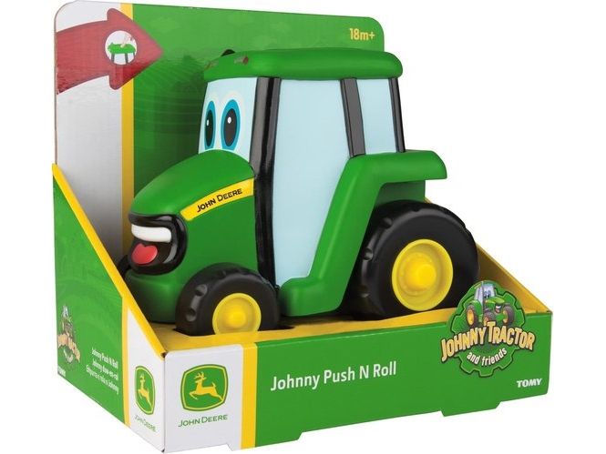 Tomy John Deere Johnny Push N Roll, Traktor, 1,5 År, Plast, Svart, Grön, Gul, bild 4