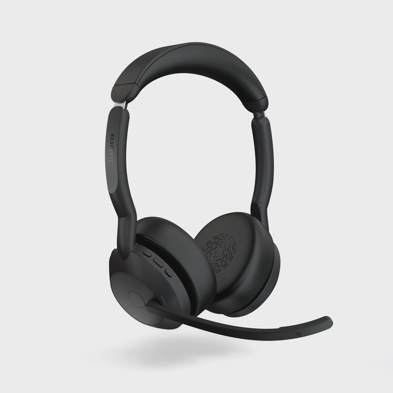Jabra Evolve2 55 MS Link 380A Stereo trådlöst headset och laddningsställ, bild 3