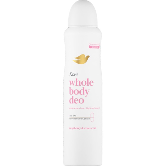 Dove Whole Body Deodorant Raspberry & Rose Deodorant Spray 150 ml