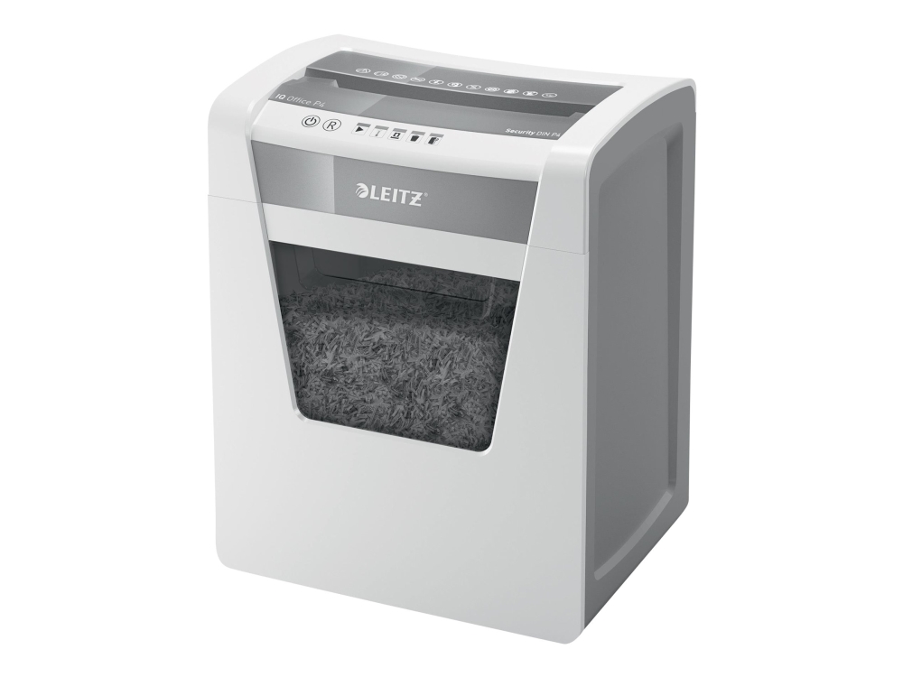 Leitz IQ Office P4 (80030000) Dokumentförstörare TVärsgående Skärning 22,3 cm, vit
