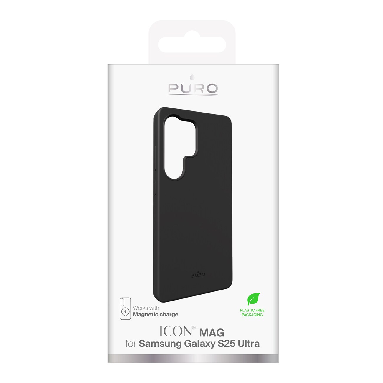 Puro Samsung Galaxy S25 Ultra Icon MAG magnetiskt fodral, svart, bild 3