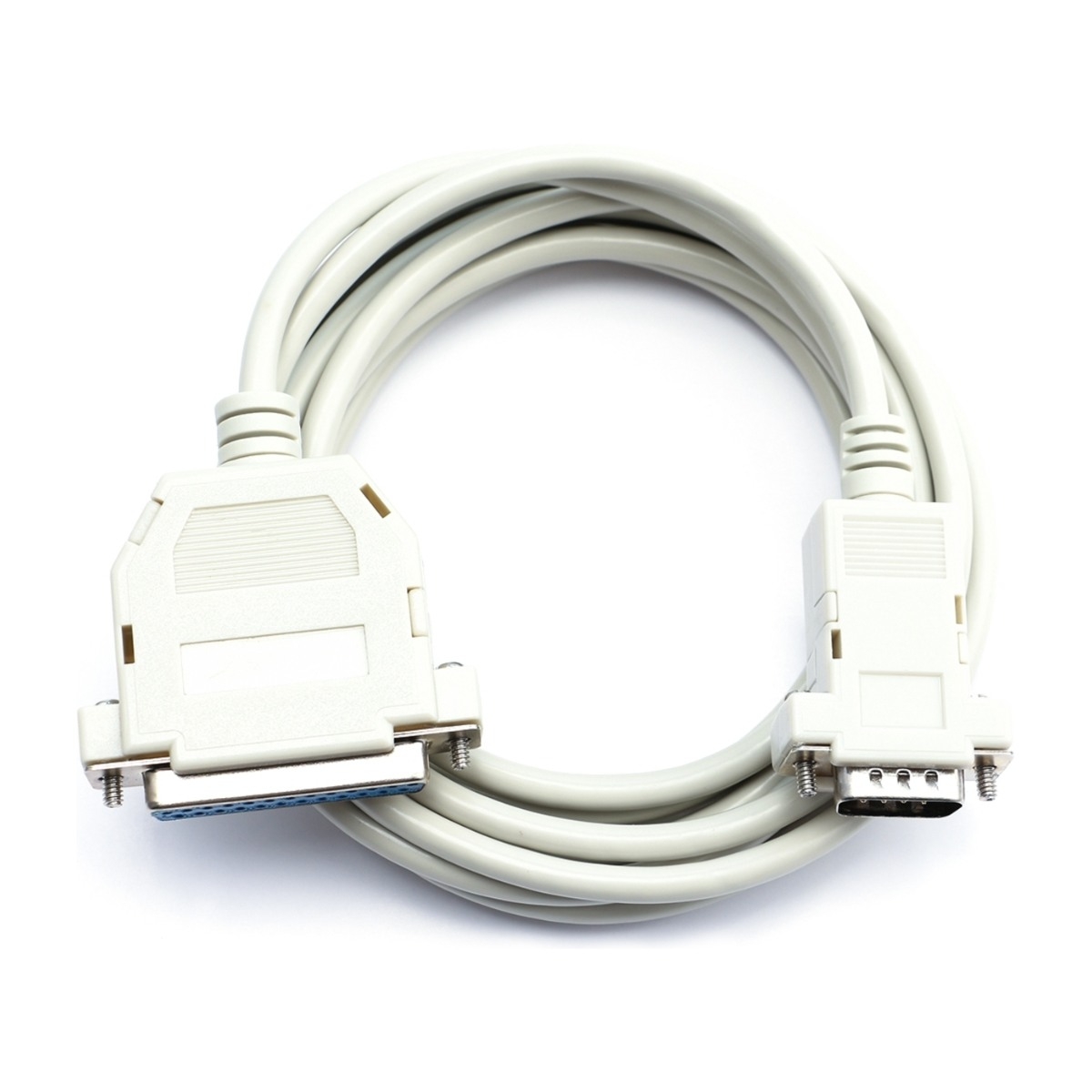Eletra RS232 DB9 hane - DB25 hona 2M kabel, grå
