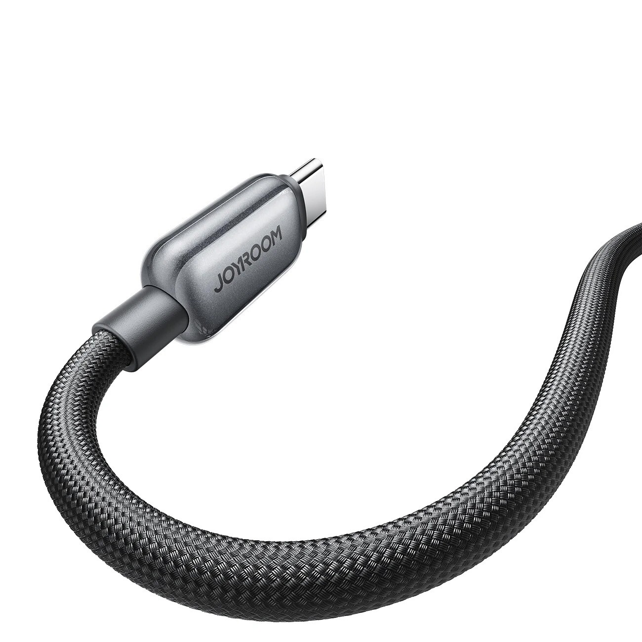 Joyroom USB-C till USB-C snabbladdningskabel 100W, 1,2m - Svart, bild 2