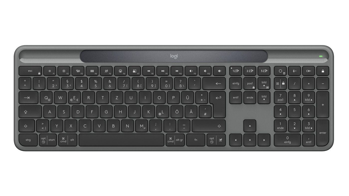 Logitech Signature Slim Solar+ K980, RF/Bluetooth, tysk layout, bild 2