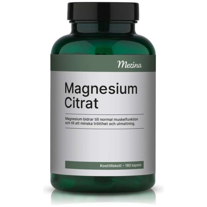 Mezina Magnesium Citrat 180 kapslar