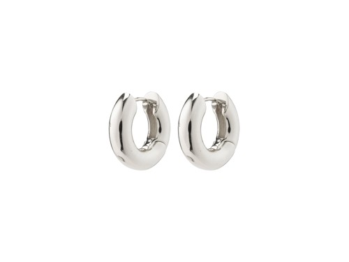 PILGRIM - AICA Chunky Hoop Earrings - Silver-Plated - 22 mm, bild 2