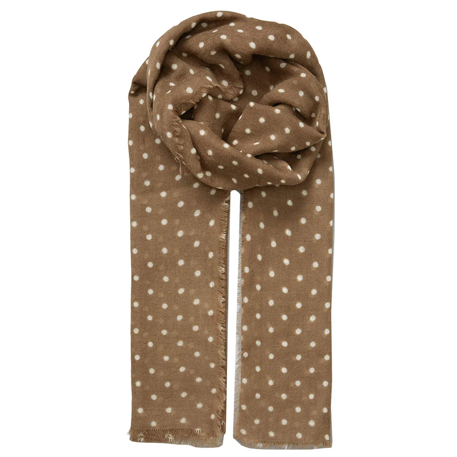 Becksöndergaard Dot Wica Scarf Decadent Chocolate 100 x 200 cm