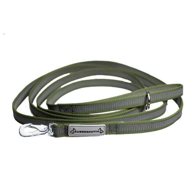 Kusse & Kutta Grip Hundkoppel med BGB-hake 300 cm Olivgrön
