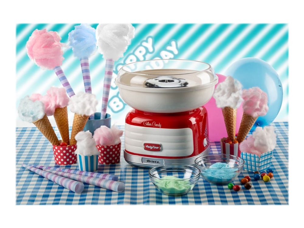 Ariete Party Time 2973 - Spunnet socker-maskin - 450 W - röd