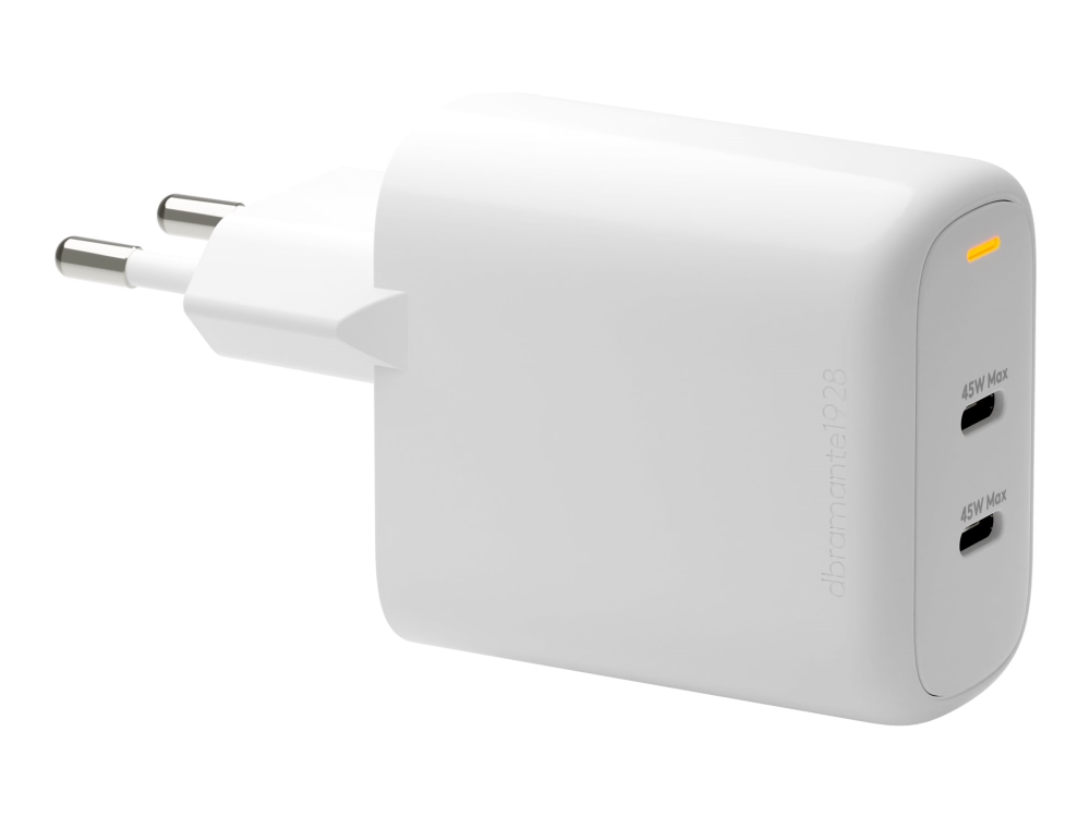 Dbramante1928 - EU Wall Charger - 2xUSB-C 45W - White, bild 4