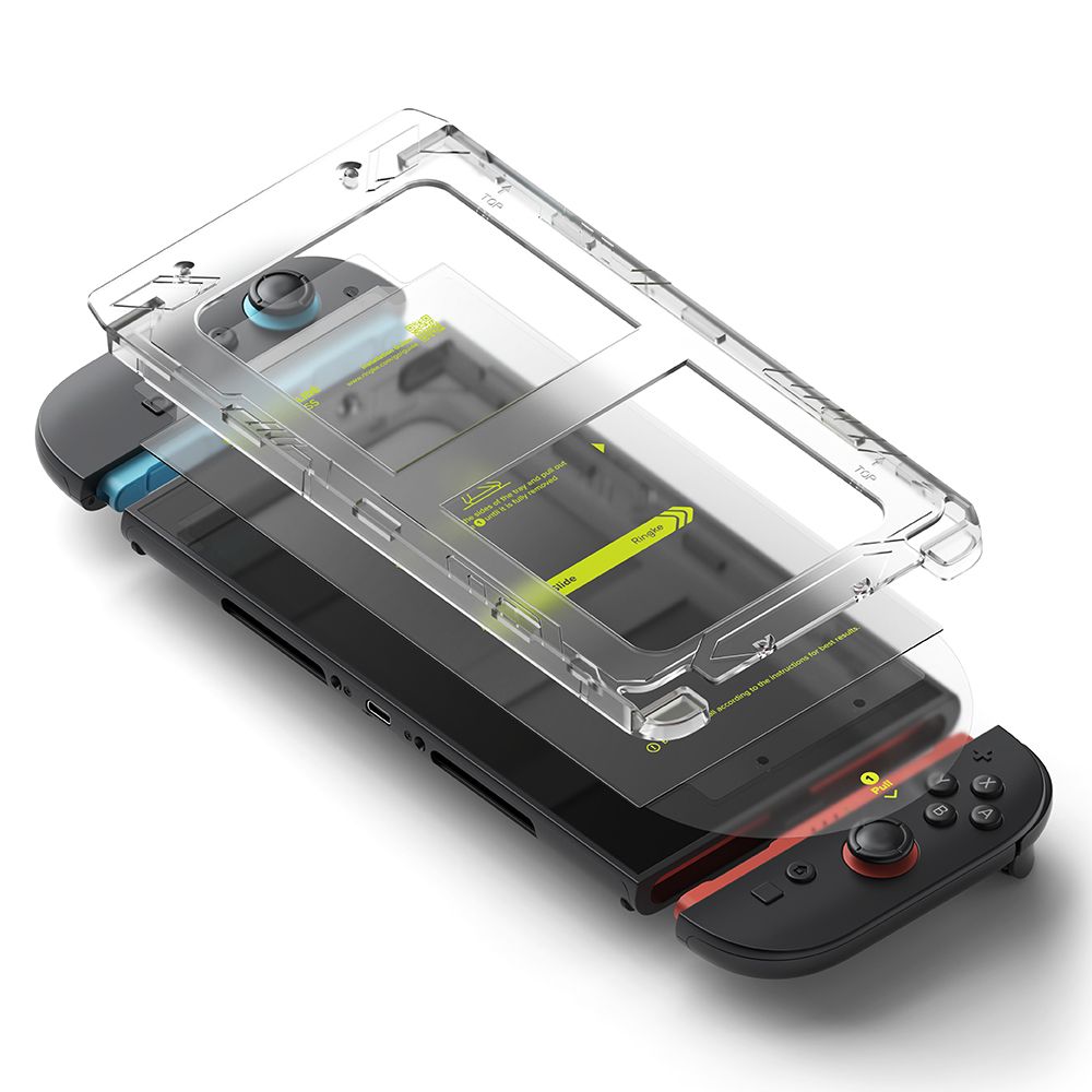 Ringke härdat glas Easy Slide till Nintendo Switch 2 Clear [2-PACK], bild 3