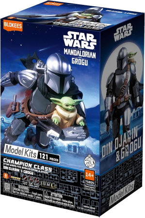 Blokees Star Wars The Mandalorian & Grogu Champion Class 05 - Din Djarin & Grogu Model Kit Figure