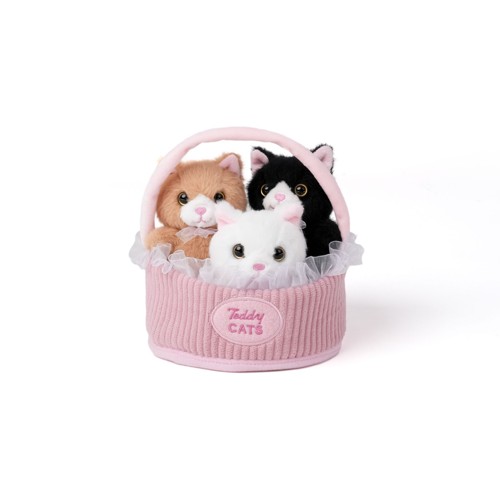 Teddykompaniet - Gift Basket with Cats, 15x15 cm (TK4386)