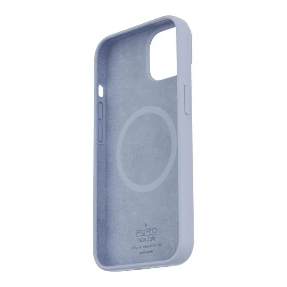 Puro iPhone 14/13 Icon Cover MagSafe Light, blue, bild 3