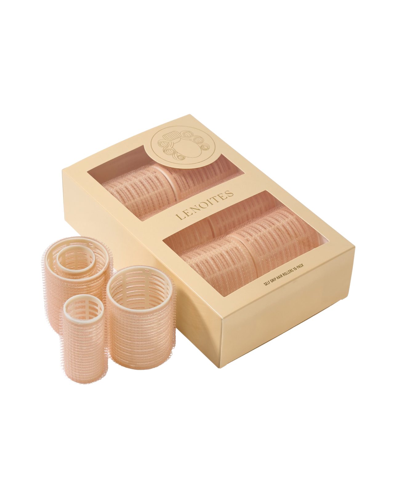 Lenoites Self Grip Hair Rollers Pink Pink